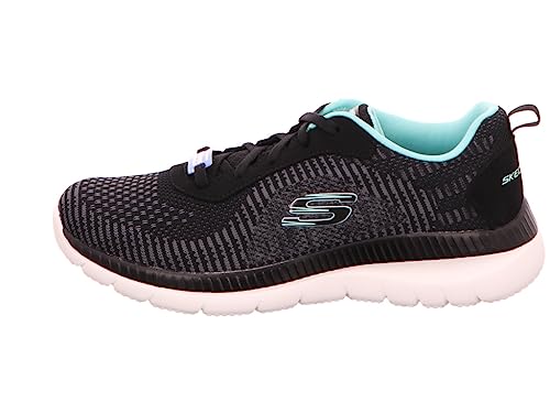 Skechers Skechers Women's Trainers, Sports Shoes, Black Turquoise Bktq, 9.5 Women