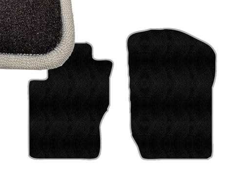 Silver Edge Custom Fit Front Carpet Floor Mats, Black, Compatible with Mercedes-Benz ML350 2011 2010 2009 2008 2007 2006