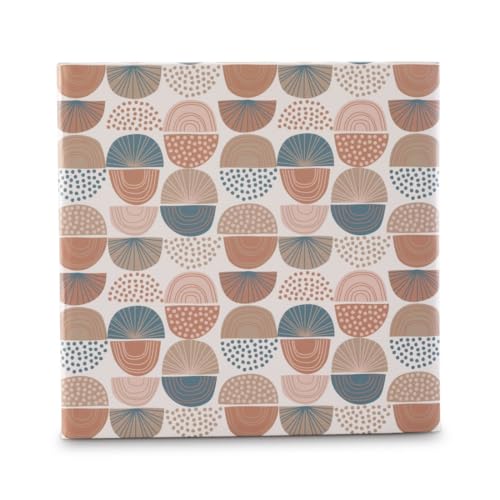 Hama Fotoalbum „Designline II“ (Einsteckalbum für 200 Fotos im Format 10x15 cm, Album mit Beschriftungsfeld für Daten, Anekdoten etc., Albumgröße 22,5 x 22 cm, weiße Seiten) bunt