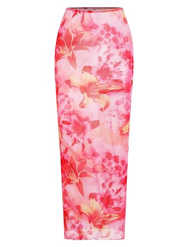 Image of ZAFUL Womens 3pcs Bikini Swimsuits Bandeau 3 Piece Swimwear High Cut Bikini Sets with Long Sheer Coverup Dress