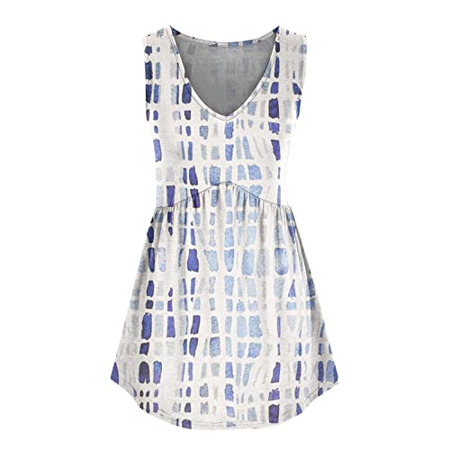 Daily Deals Summer Tank Tops Womens Summer Casual Sleeveless Camis Tank Tops Loose Fit Cute Tunic Pleated Fashion Shirts #TOP4