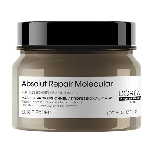 L'Oréal Professionnel Serie Expert Absolut Repair Molecular Mascarilla Concentrada Formato Mini 150ml Reparación y Fuerza para Cabello Dañado