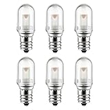Sunlite LED T5 Tubular Night Light Bulb, 1 Watt (10W Equivalent), Candelabra Base (E12), 50 Lumen, Clear, Non Dimmable, ETL Listed, 2700K Soft White, 6 Count