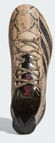 Image of Adidas Men's Adizero Electric Football Cleats, Warm Sandstone /Black /Preloved Bronze, 6.5 Medium