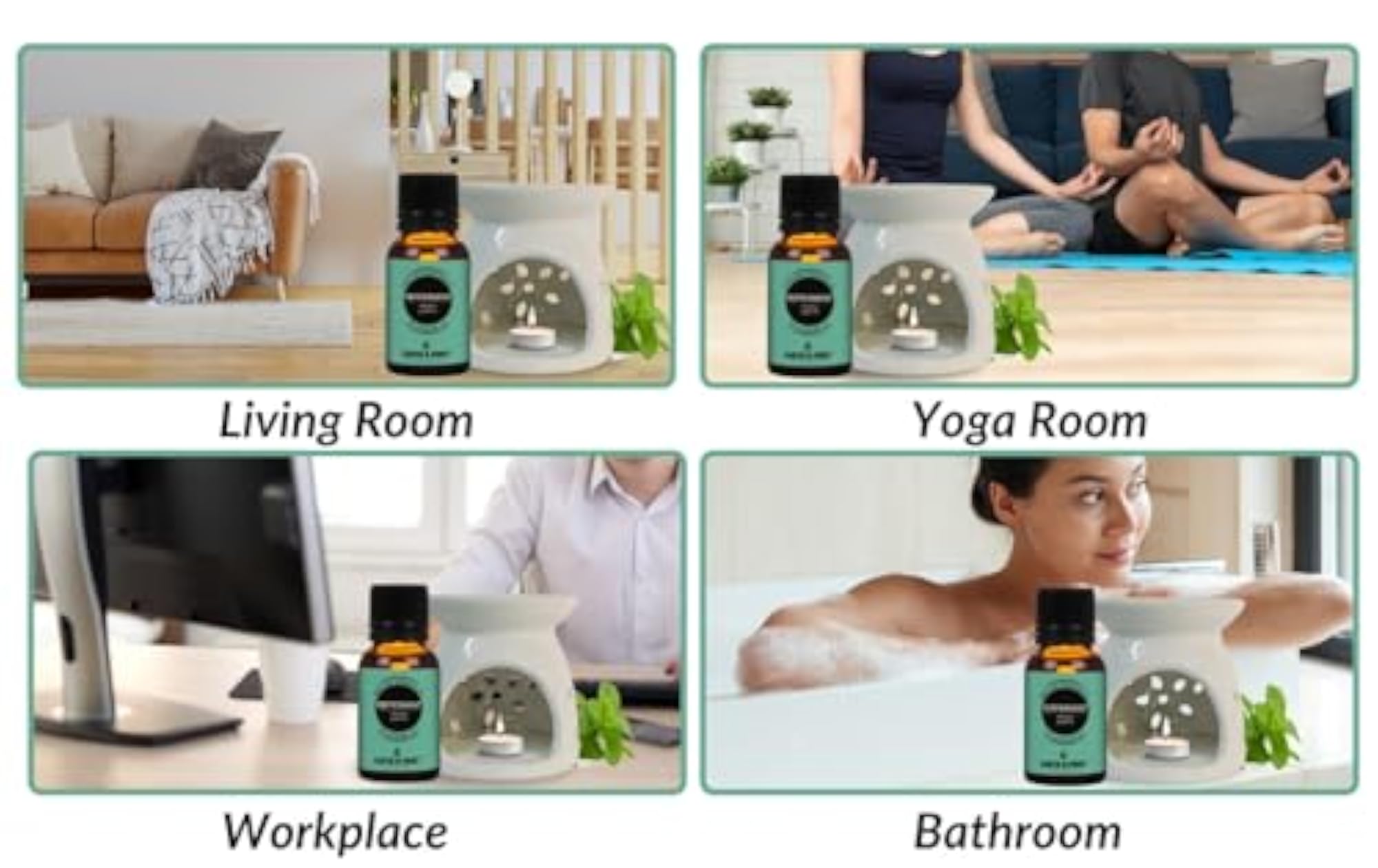 Earth N Pure Ceramic Diffuser Burner with Essential Oils