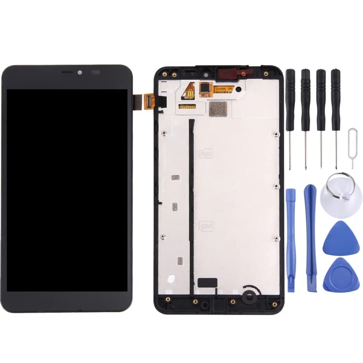 Écran LCD et numériseur pour téléphone portable avec cadre pour Microsoft Lumia 640 XL (Noir) Pièce de réparation
