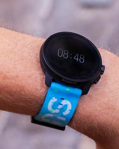 SUUNTO 22 ATH6 Silikon Armband Kompatibel mit Race S, Race, Vertical, 9 Peak Pro, 9 Peak, 5 Peak, Watch Strap Weiches Silikon Ersatzband 22mm S+M