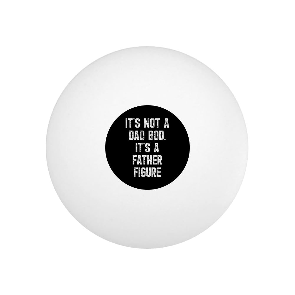 GRAPHICS & MORE Not a Dad BOD Novelty Table Tennis Ping Pong Ball 12 Pack with Storage Bag