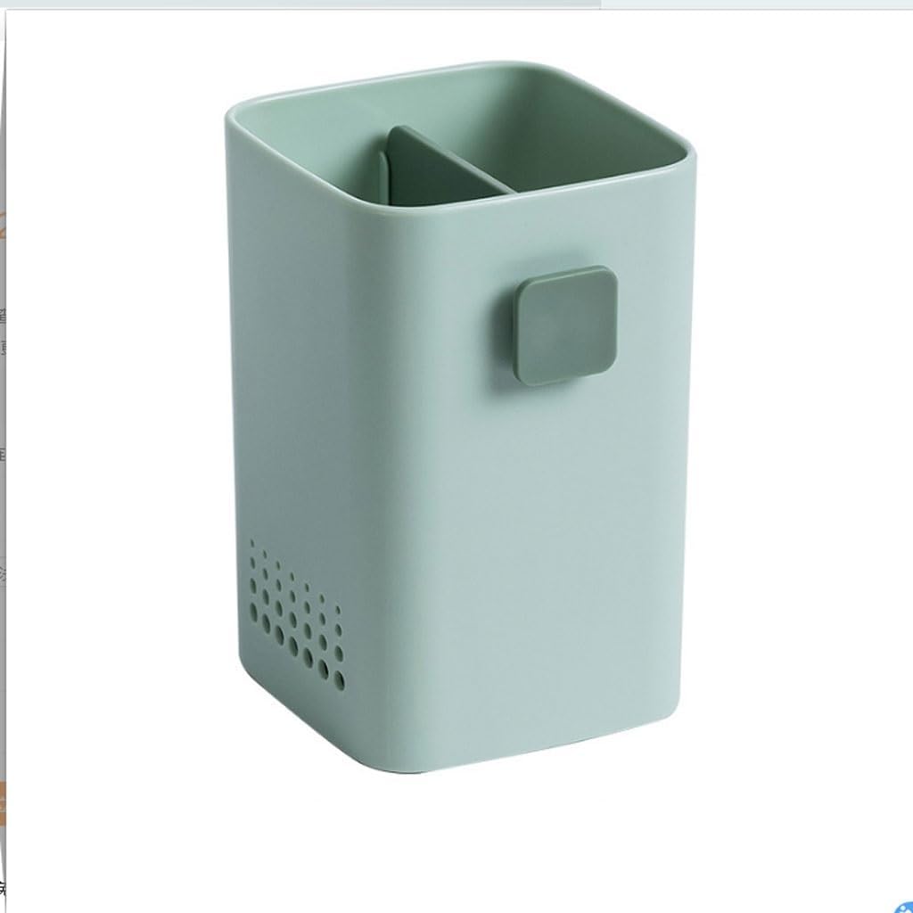 Wall-mounted Chopsticks Cage Rack Drain Anti- Basket Home Kitchen Tableware Spoon Storage Box(Black)