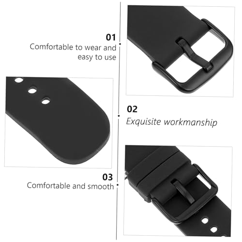 2 Pcs Watch Strap Wrist Watchband Wrist Strap Rubber Watch Band Simple Watch Bands Athletic Wrist Tape3