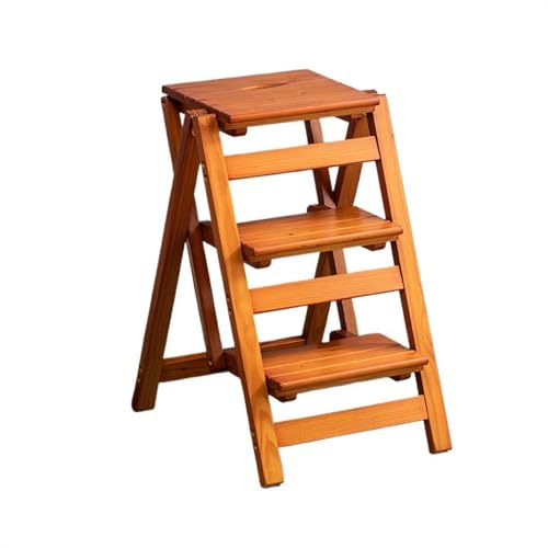 Tabouret pliant multifonctionnel en bois : fini les placards inaccessibles avec ses 3 marches