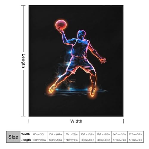 Couverture chaude et confortable basket 3D lavable en machine - 6