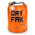 EVERLIT 290 Pc Waterproof First Aid Kit Dry FAK Medical Kit Emergency Survival Kit for Boat, Backpacking, Hiking, Fishing, Travel, Kayaking (Orange) (Orange)