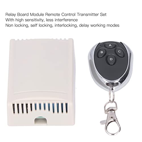 Remote Control Transmitter, High Sensitivity Saw Resonator 4 Channel Rolling Code Relay Switch Module For Home Lighting For Industrial Devices #TOP5