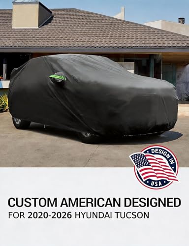 Image of Proadsy Custom Fit 2020-2026 Hyundai Tucson Car Cover Waterproof UV Outdoor | UV-Blocking Waterproof With Soft Lining Prevents Leaks & Scratches. Perfect For Sunny, Snowy Outdoor Parking, Garage Storage