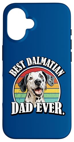 Funny Retro Vintage Best Dad Ever Dalmatian Lover Carcasa para iPhone 16