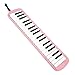Melodica 37 Keys, Portable Wind Musical Instrument for Beginners and Professionals, Easy to Play and Learn, with Blowpipe and Mouthpiece, Made of sturdy ABS Material (Pink)