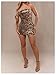 Floerns Women's Y2k Mini Dress Cheetah Sequin Strapless Tube Date Night Bodycon Dresses Coffee X-Small