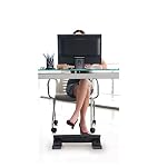 Mount-It! Under Desk Footrest, Adjustable Foot Rest Under Desk with 3 Tilt Positions, Large Non Slip Office Foot Rest with Massaging Surface, Ergonomic Foot Stool Under Desk for Home or Office - Image 2