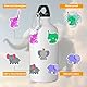 AOZUO 50 Stück Elefant Aufkleber,Elefanten Sticker,Niedliche Sticker Kinder Lustig Tier Wasserdichte Vinyl Tagebuch Kawaii Aufkleber für Scrapbooking Wasserflaschen Computer Gepäck Planer Tagebücher