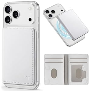 Productfoto van Magnetische telefoonportemonnee iPhone 17-12 Pro Max met RFID-blokkering, 6 kaartsleuven, PU-leer, wit uit onze review