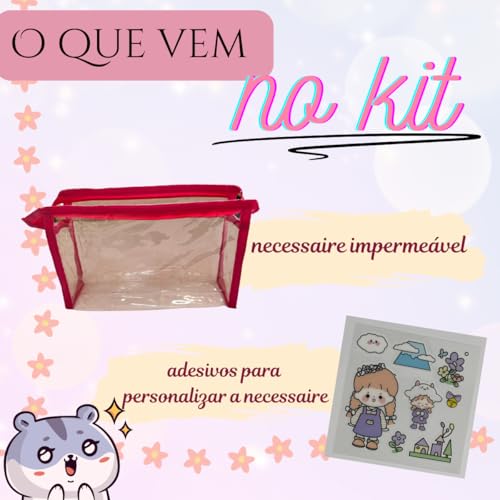 Kit Maquiagem Infantil Kawaii Menina Criança Presente Make Essencial