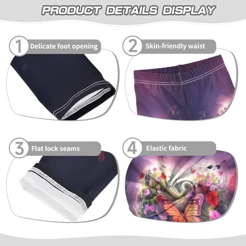 Toddler Girls Leggings Printed Yoga Pants Leggings Love Heart Butterfly for Kids3