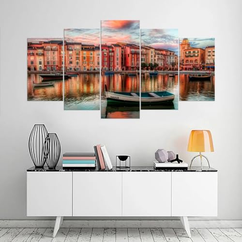 Tableaux abstraits pour habiller un grand mur vide de salon moderne