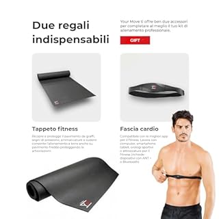 YM TAP180 PRO Tapis Roulant Elettrico Professionale 22 km/h, APP ZWIFT e KINOMAP, Peso Utente 150 kg, Inclinazione Automatica, Fascia Cardio + Tappeto + Ruote, Garanzia e Assistenza Italia, NEW 2026