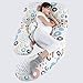 Li Almohada for Embarazadas for Dormir Y Amamantar Dormir Multifuncion Almohada De Maternidad Cojin Lavable Multiusos Soporte De Cuerpo Completo (Color : E)