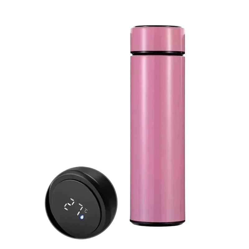 HAHIII Termo inteligente creativo de 500 ml con pantalla LED y temperatura, termo de acero inoxidable.(7)