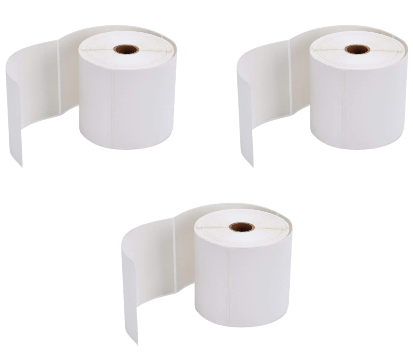 BlackDreams® self Adhesive Direct Thermal DT 4x6 inch(100x150mm) Shipping Labels Printer Sticker Roll for All E-Commerce (Pack of 3 Rolls)