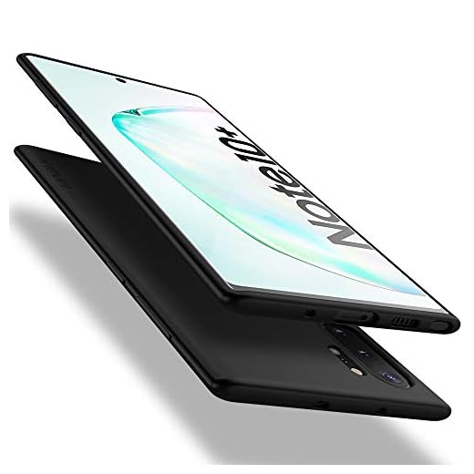 X-level für Samsung Galaxy Note 10 Plus Hülle, [Guardian Serie] Soft Flex TPU Case Ultradünn Handyhülle Silikon Bumper Cover Tasche Schale Schutzhülle für Samsung Galaxy Note 10 Plus 5G - Schwarz