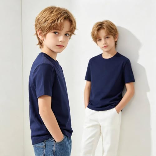 Image of Family Feeling Boys Short Sleeve Crewneck Kids T-Shirts Top Girls Tee