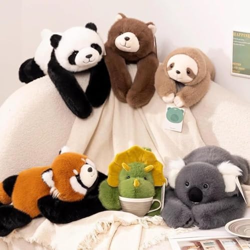 Weighted Animal Comfort Companion, Hugging Support Pillow for Stress Relief and Relaxation, Soft Cozy Animal Plush for Home, Office, and Cuddling, Multiple Sizes (Sloth,25.6in) - 2