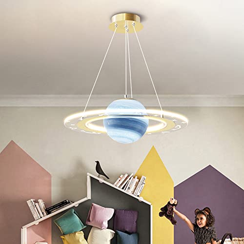 Chambre d'enfant lustre étoile avec abat-jour sphérique et luminaire terre suspendu
