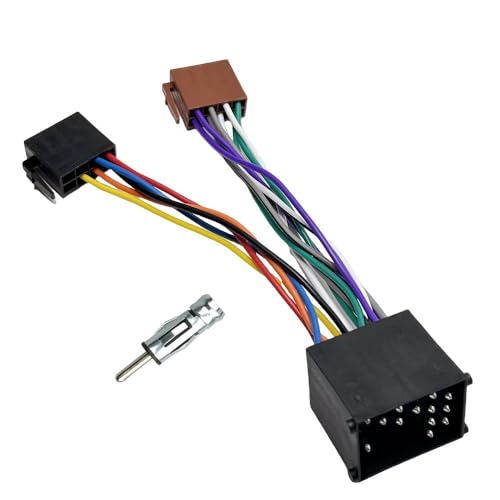 Faisceau stéréo de voiture Android pour BMW E46 E36 E39, câble radio ISO 16 broches et adaptateur antenne