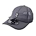 Harilla Ventola di Raffreddamento Estiva Berretto Da Baseball Unisex Campeggio All' Escursionismo Sport Ricarica USB Visiera per Ventilatore Traspirante - Deep Gray