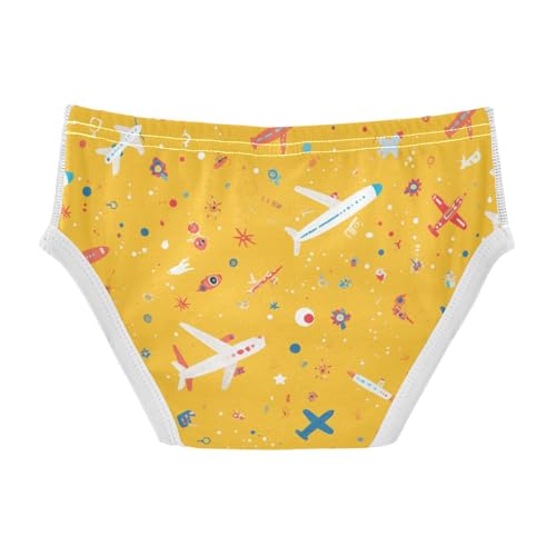 Kids Pattern Airplanes Colorful Little Boys Cotton Nighttime Underwear Cute Children Panties2