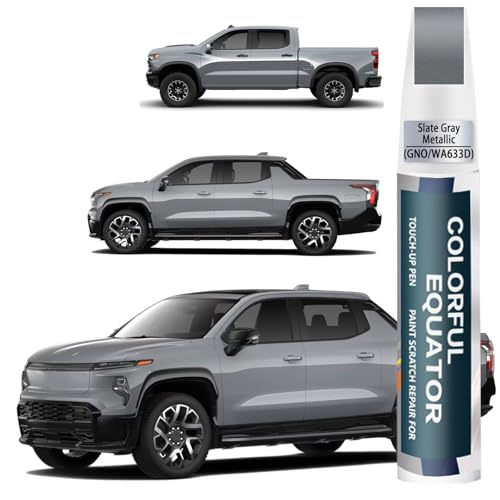 Slate Gray Metallic(GNO/WA633D) Touch Up Paint Compatible with Chevrolet, Car Paint Pen Scratch Repair Two-In-One Touch Up Paint, Premium Car Scratch Remover for Deep Scratches