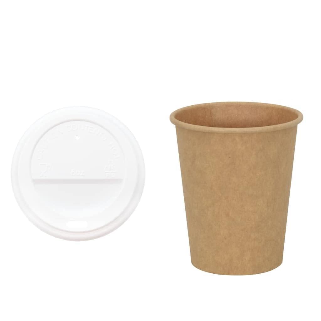 Tazze da caffè in Carta con Coperchi 1000 pz 8oz 200 ml,Bicchieri USA e Getta,Tazze da caffè in Carta-3325220