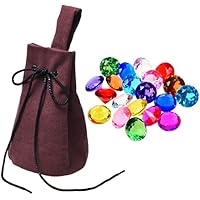 Eco-Fused Bolsito con Cierre de Cordel para Correa con 20x Gemas