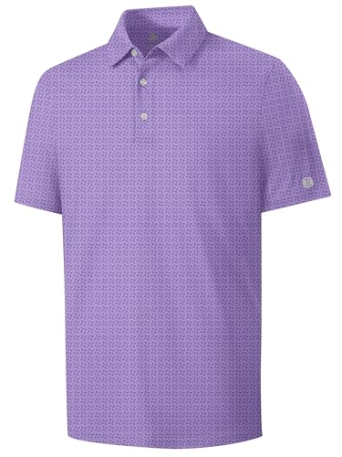 ZITY Select Mens Golf Shirts Short Sleeve UPF 50+ Print