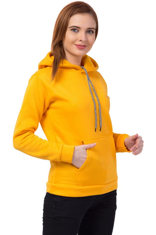 Image of Women's Fleece Plain Hoodie
