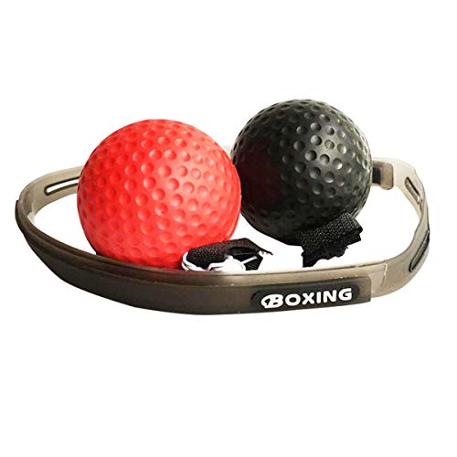 Emoly Boxing Reflex Ball, 2 Difficulty Level Boxing Ball with Headband, Softer Than