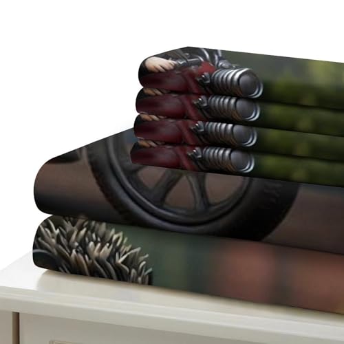 Housse de couette ultra douce imprimé 3D motif de cœur King - 7