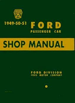 Paperback Ford Passenger Car Shop Manual 1949-50-51 Book