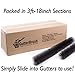 GutterBrush Gutter Guard for 5 Inch Gutters – 15 Ft DIY Leaf Filter Insert, Gutter Protection Brush Blocks Leaves & Debris, 4.25