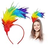 Elegantes Design: das Design dieser Feder Kopfschmuck mit mehreren Farben der Federn ist sehr zart und schön, die attraktiver sein wird, wenn das Tragen auf dem Kopf, heben sich von der Masse und machen die Menschen mehr elegant aussehen;
