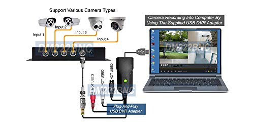 4-Channel Mini Quad Video Multiplexer with USB DVR Adapter and IR Remote - Thumbnail 2